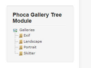 Phoca Gallery Tree Module