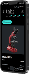 Phoca Labs Template - Mobile Dark