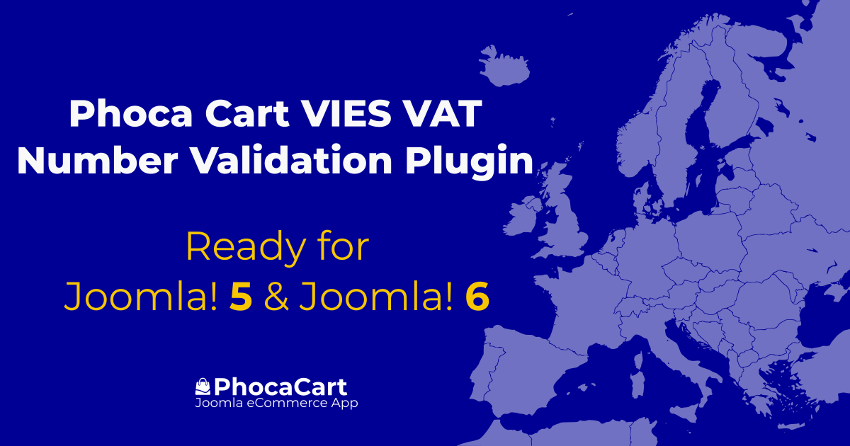 Phoca Cart VIES VAT Number Validation Plugin Version 5.0.2 Released