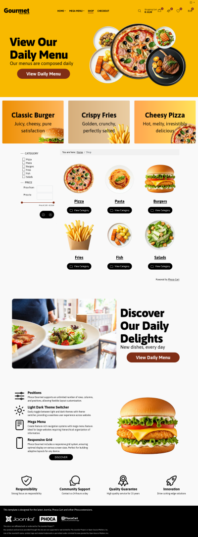 Phoca Gourmet template