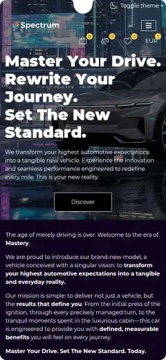 Phoca Spectrum Template - Mobile Dark