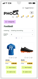 Phoca Sport Template - Mobile Light
