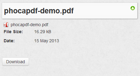 Phoca Download File View