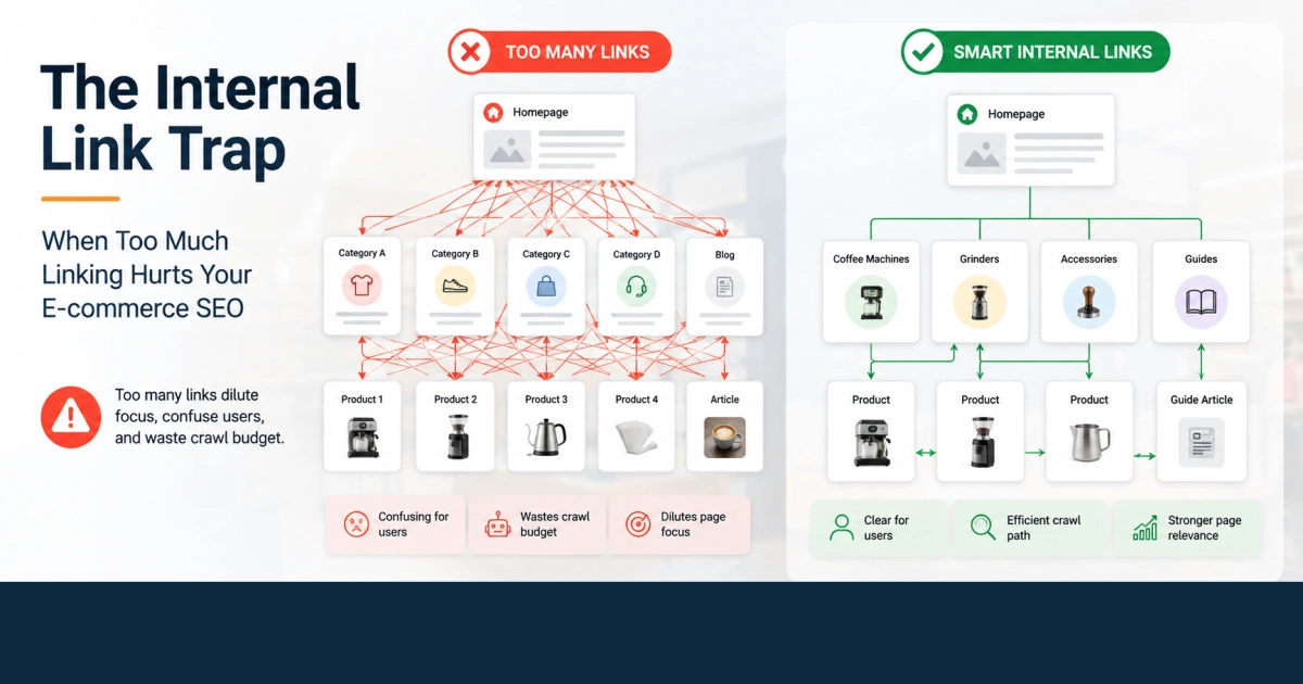 The Internal Link Trap: When Too Much Linking Hurts Your E-commerce SEO