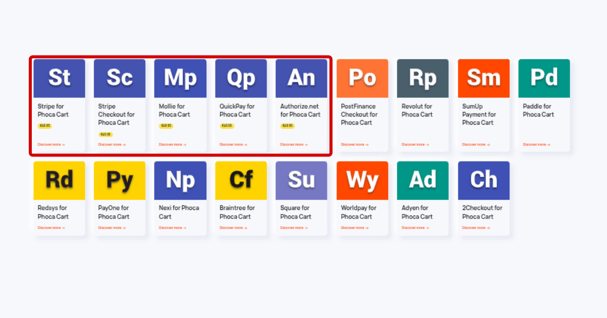 NorrNext Updates Its Portfolio and Now Offers 5 Payment Plugins for Phoca Cart