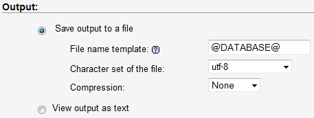 Migration - Save output to a file