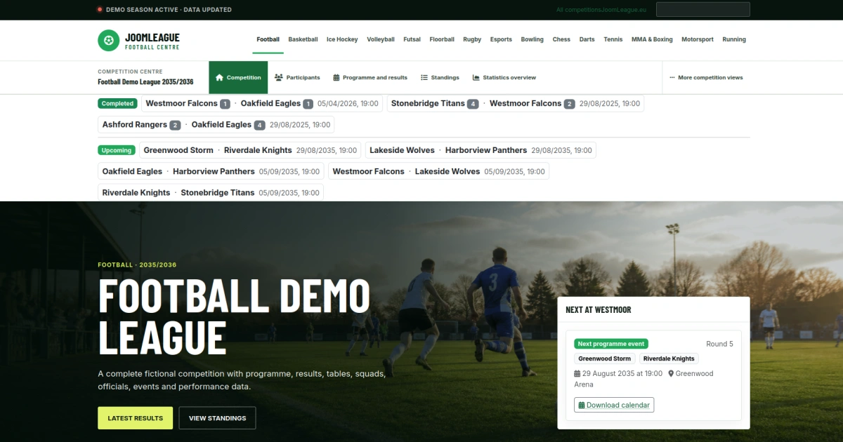 JoomLeague 6.2.0-dev7 Prepares Ground for the Upcoming First Beta