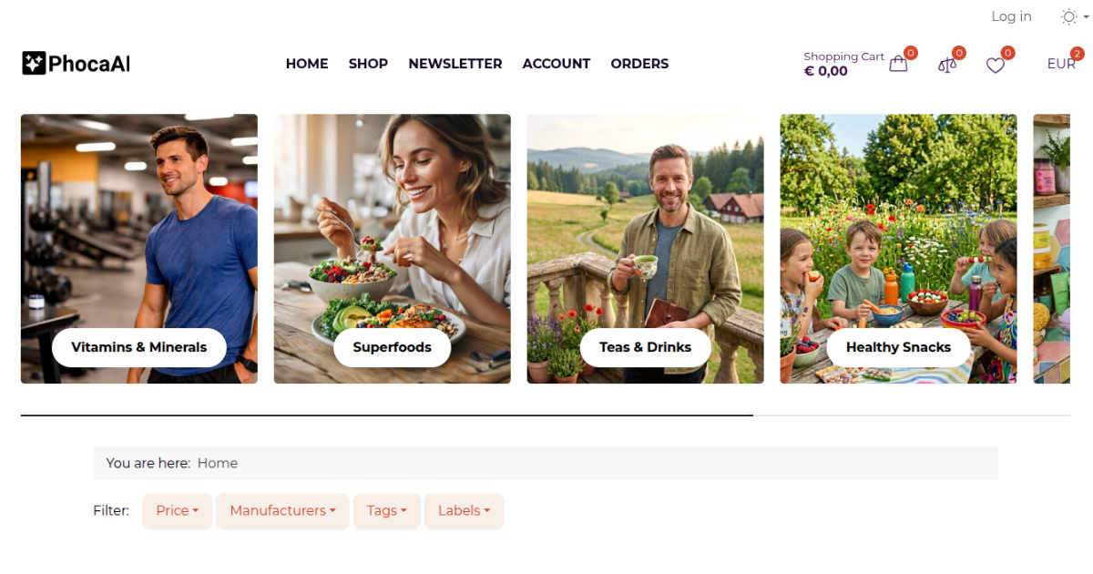 Phoca Cart Category Module Version 6.0.0 Released (Joomla 6)