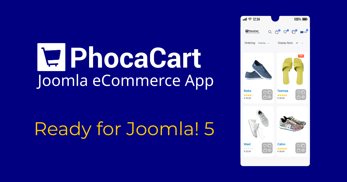 Phoca Cart Version 5.0.0 Beta Released