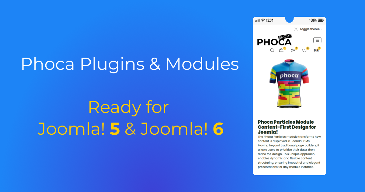 Phoca Collapse Plugin 5.1.0 and Phoca Particles Module 5.1.0 Released