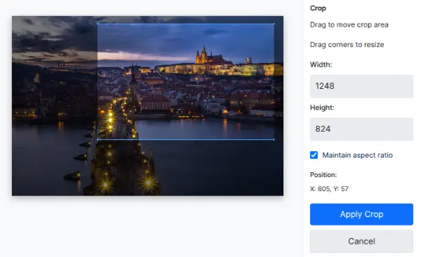 Phoca Mosaic Crop Function