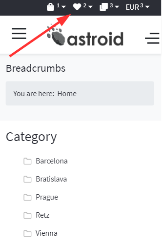 Phoca Cart - Astroid Template - Top Module Position - Responsive Design