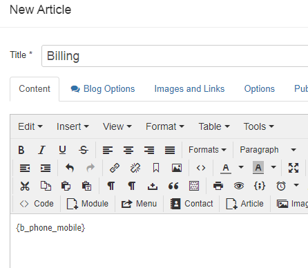 Phoca Cart - Creating article for Order, Invoice, Delivery Note Global Billing Description