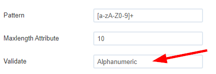 Form fields - server validation rule