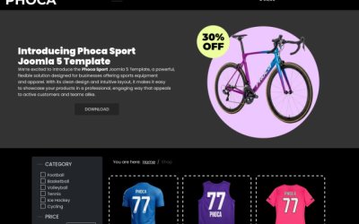 Phoca Sport (Joomla 5, Joomla 6)