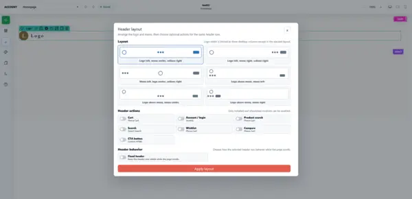 Linelabox - layout