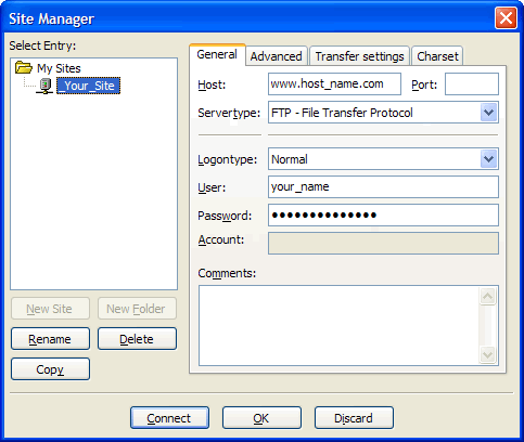 to download a file from a remote host sftp