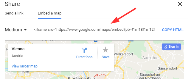 Phoca Maps - Embed